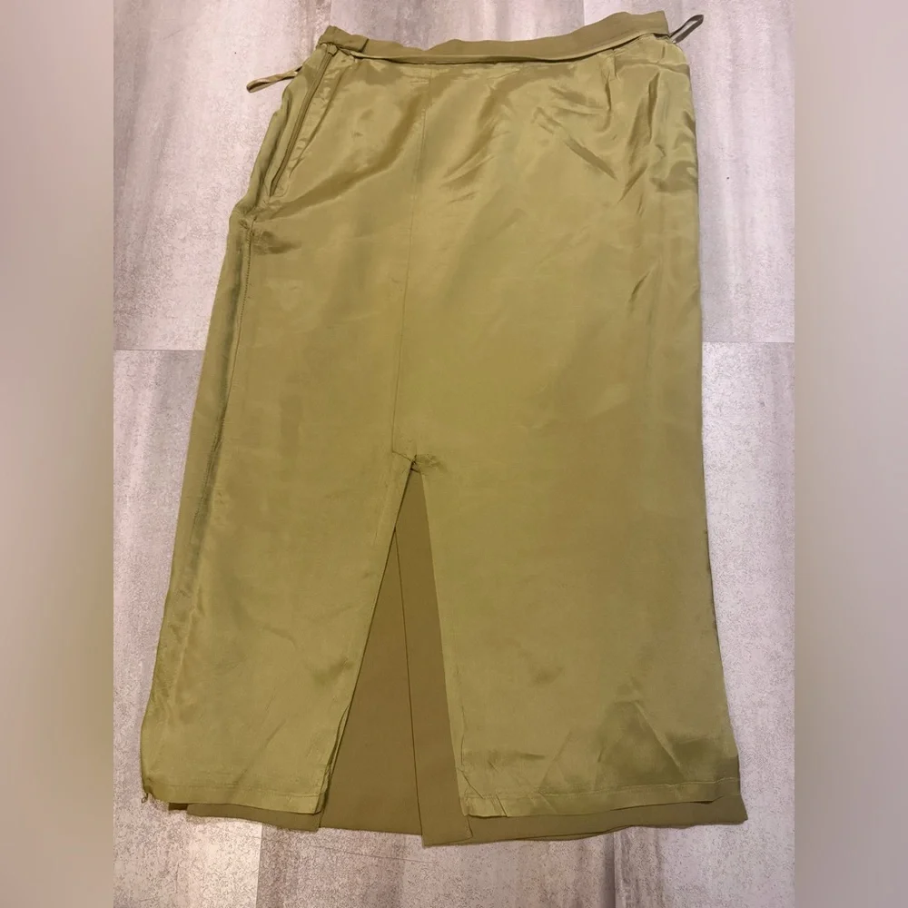 Jacqueline Ferrar Olive Pencil Skirt